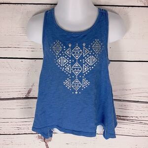 🤑5/$25🤑 CRAZY 8 Blue Aztec Tank Top